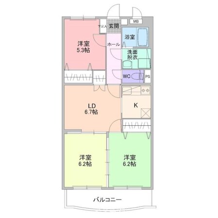 ファイン石上の物件間取画像